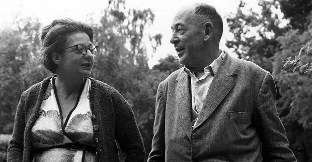 foto af C S lewis og hans kone Joy Davidman