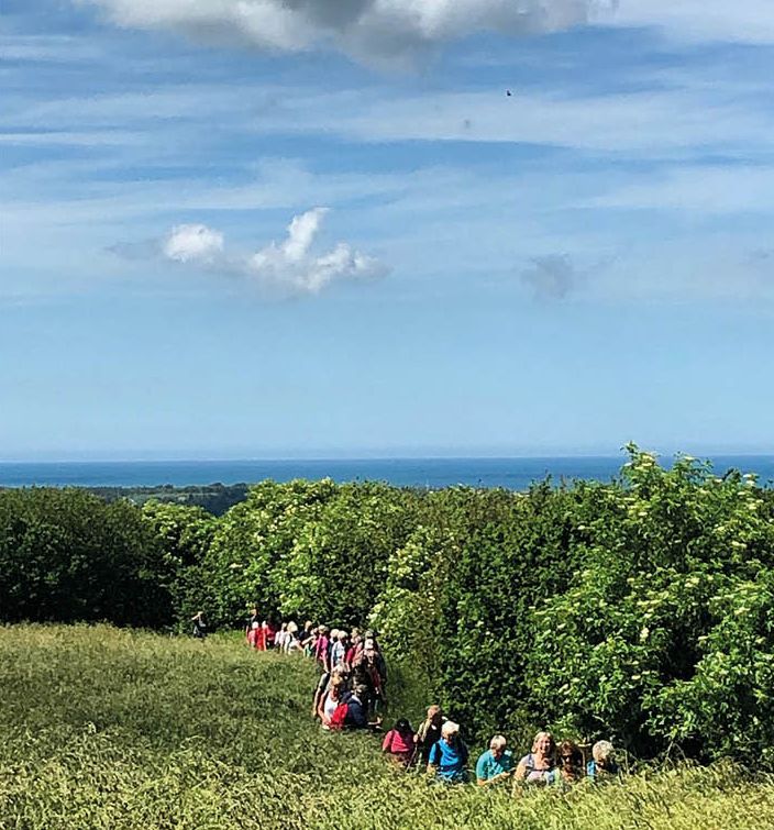 Nutidige pilgrimme går i naturen